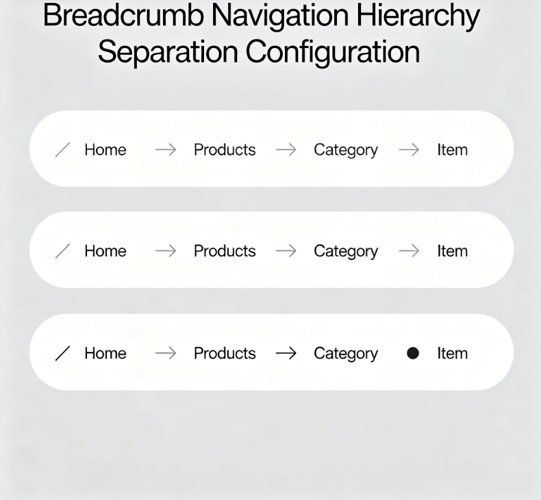 Breadcrumb navigation hierarchy separation configuration (JSON/TXT Preset) - Image 2