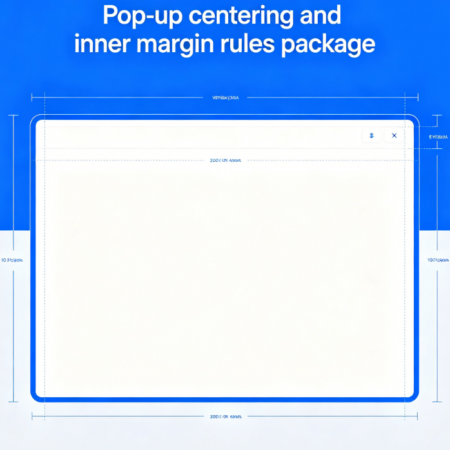 Pop-up centering and inner margin rules package (JSON/TXT Preset)