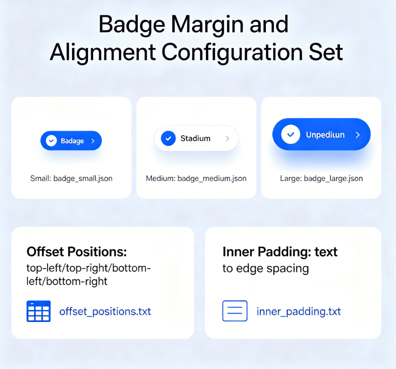 Badge Margin and Alignment Configuration Set (JSON/TXT Preset) - Image 2