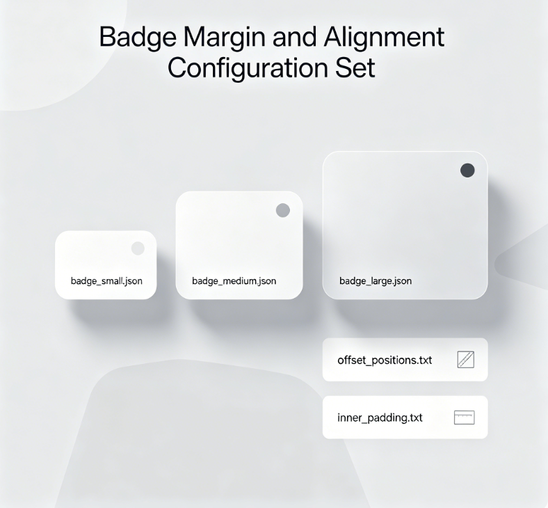 Badge Margin and Alignment Configuration Set (JSON/TXT Preset)