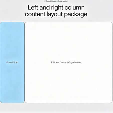 Left and right column content layout package