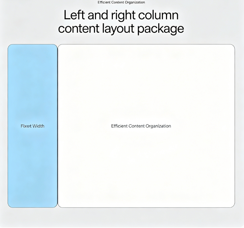 Left and right column content layout package (JSON/TXT Preset)