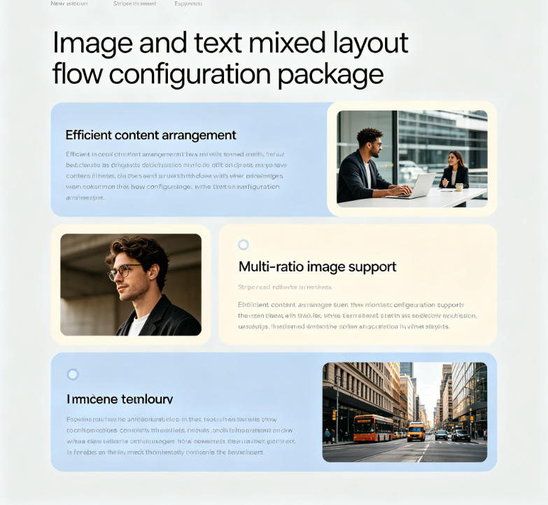 Image and text mixed layout flow configuration package (JSON/TXT Preset) - Image 2
